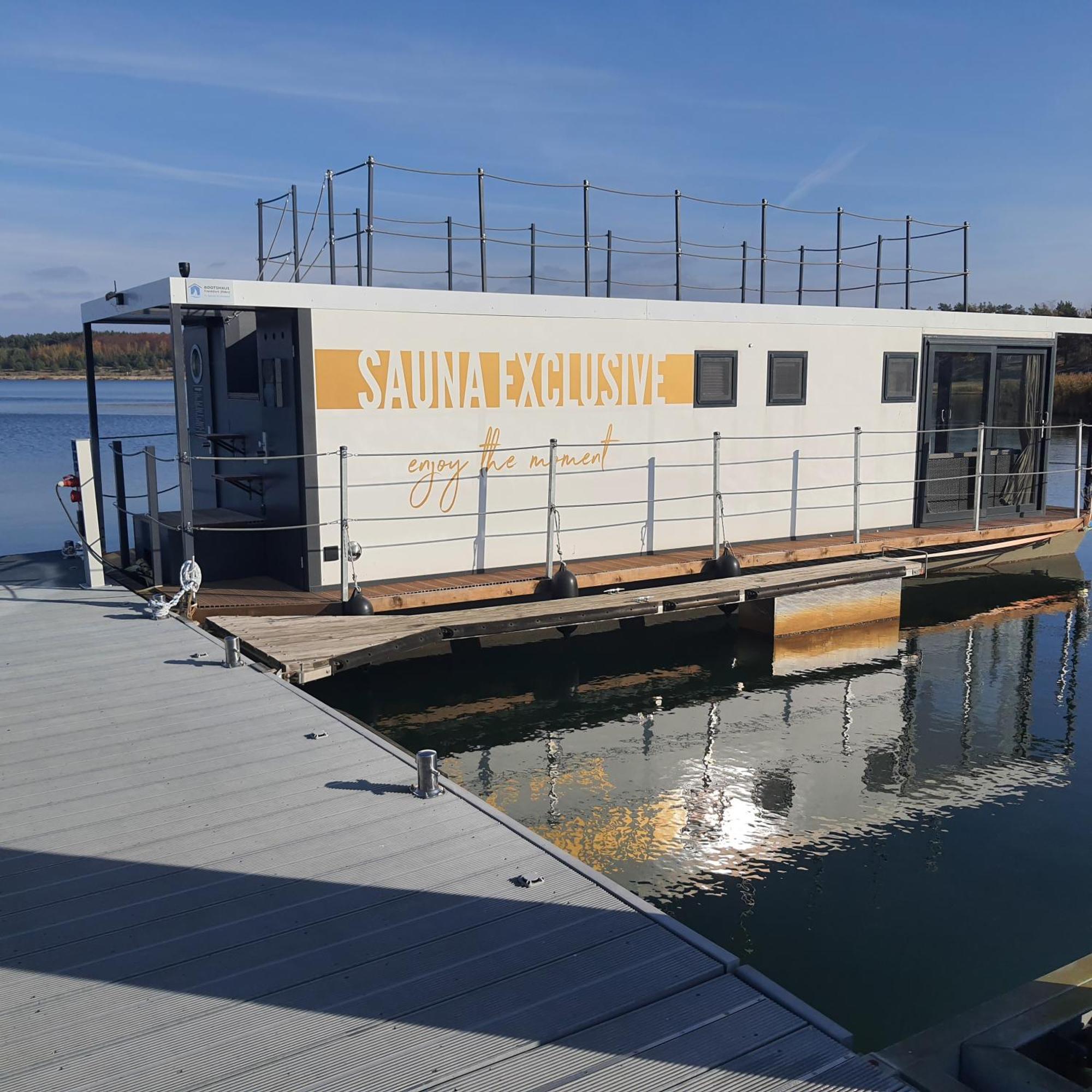 Schwimmendes Ferienhaus Silent Elsterheide Exterior foto